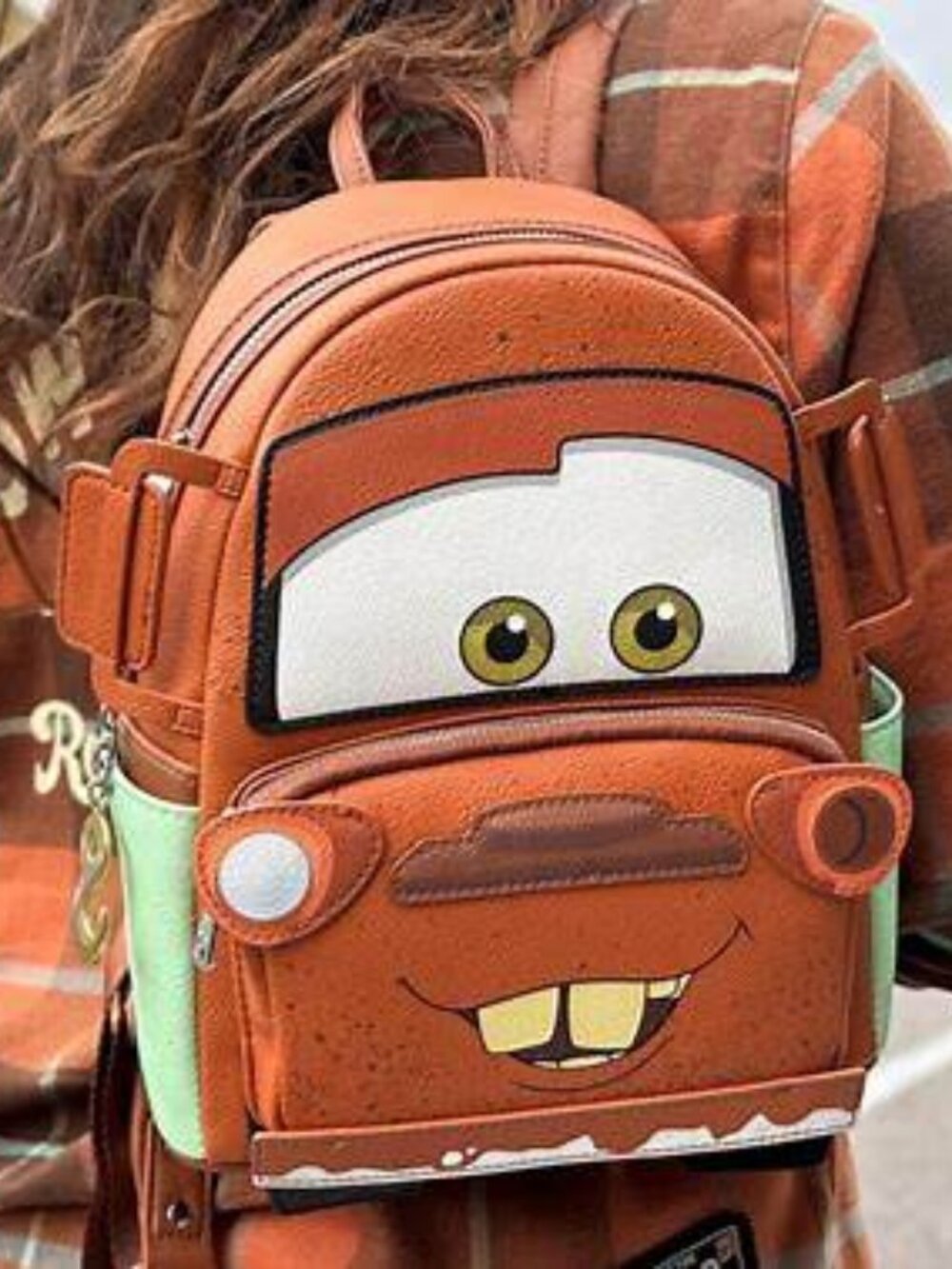 Loungefly Disney Pixar Cars Mater Light Up Mini Backpack BoxLunch NWT